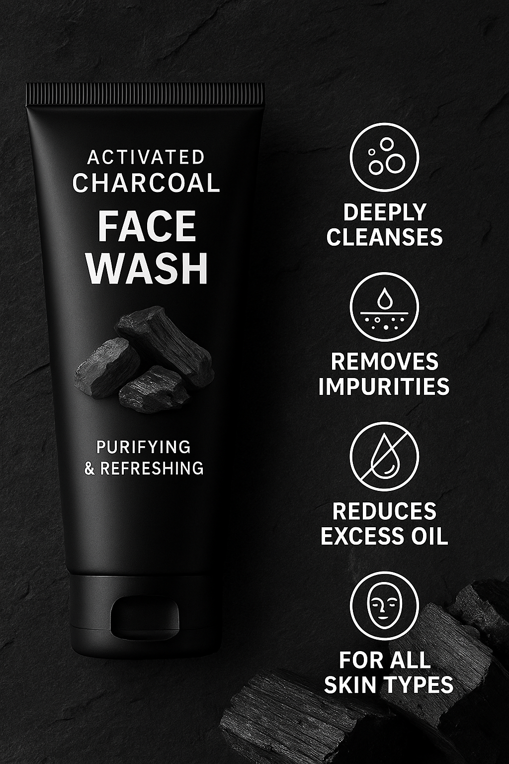 Amazon A+ Content Design for Skincare Products - Face Wash Hero Image